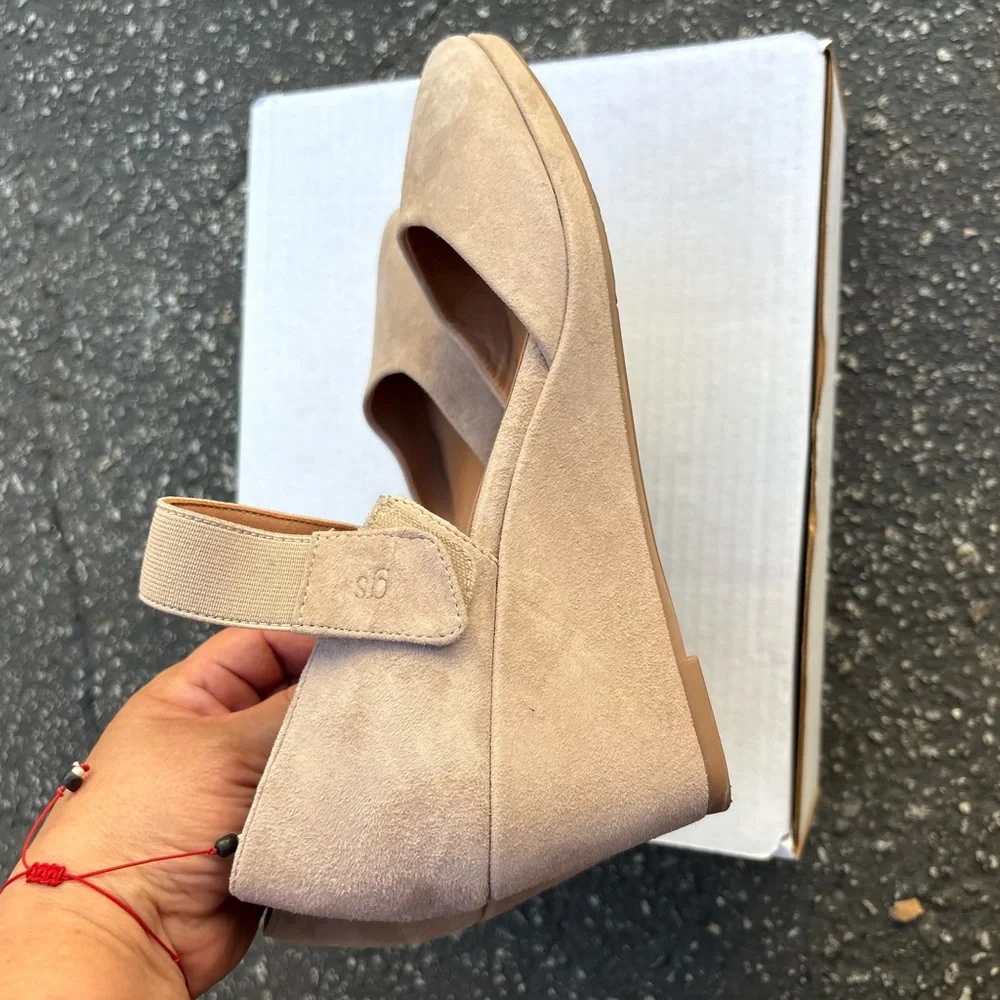 gentle souls Beige Suede Ankle-Strap Espadrilles - Picture 2 of 4